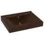 Luxury sink faucet hole dark brown ceramic 60x46 cm by vidaXL, Sinks - Ref: Foro24-147028, Price: 78,88 €, Discount: %