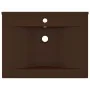 Luxury sink faucet hole dark brown ceramic 60x46 cm by vidaXL, Sinks - Ref: Foro24-147028, Price: 78,88 €, Discount: %