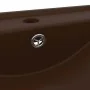 Luxury sink faucet hole dark brown ceramic 60x46 cm by vidaXL, Sinks - Ref: Foro24-147028, Price: 78,88 €, Discount: %