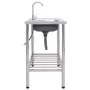 Single bowl camping sink and stainless steel faucet by vidaXL, Sinks - Ref: Foro24-151214, Price: 206,50 €, Discount: %