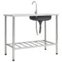 Single bowl camping sink and stainless steel faucet by vidaXL, Sinks - Ref: Foro24-151214, Price: 206,50 €, Discount: %