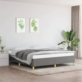 Bettrahmen aus dunkelgrauem Stoff, 180 x 200 cm von vidaXL, Betten und Lattenroste - Ref: Foro24-3120978, Preis: 119,91 €, Ra...