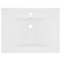 Luxury washbasin with ceramic faucet 60x46 cm matte white by vidaXL, Sinks - Ref: Foro24-147020, Price: 92,55 €, Discount: %