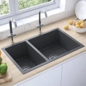 Edelstahl Küchenspüle von vidaXL, Sinkt - Ref: Foro24-51562, Preis: 139,59 €, Rabatt: %
