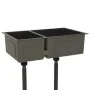 Fregadero de cocina de acero inoxidable de vidaXL, Fregaderos - Ref: Foro24-51562, Precio: 139,59 €, Descuento: %