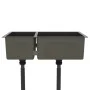 Fregadero de cocina de acero inoxidable de vidaXL, Fregaderos - Ref: Foro24-51562, Precio: 139,59 €, Descuento: %