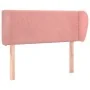 Cabecero de terciopelo rosa 83x23x78/88 cm de vidaXL, Cabeceros y pies de cama - Ref: Foro24-3117039, Precio: 40,80 €, Descue...
