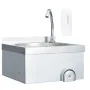 Stainless steel sink with faucet and soap dispenser by vidaXL, Sinks - Ref: Foro24-51113, Price: 188,46 €, Discount: %