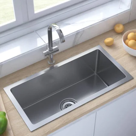Handmade stainless steel kitchen sink by vidaXL, Sinks - Ref: Foro24-51504, Price: 101,19 €, Discount: %
