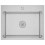Handgefertigte Küchenspüle aus Edelstahl von vidaXL, Sinkt - Ref: Foro24-51512, Preis: 113,36 €, Rabatt: %