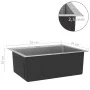 Handgefertigte Küchenspüle aus Edelstahl von vidaXL, Sinkt - Ref: Foro24-51512, Preis: 113,36 €, Rabatt: %