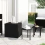 Side tables 3 pieces black synthetic rattan by vidaXL, Side tables - Ref: Foro24-319386, Price: 41,01 €, Discount: %