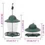 Bird feeders 3 units dark green 13x13x17 cm by vidaXL, Bird feeders - Ref: Foro24-364829, Price: 28,18 €, Discount: %