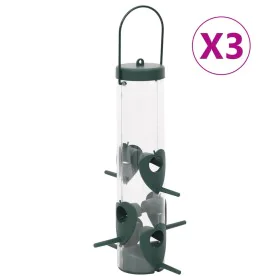 Vogelhäuschen 3 Stück dunkelgrün 17x17x32 cm von vidaXL, Vogel Fütterer - Ref: Foro24-364828, Preis: 26,75 €, Rabatt: %