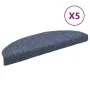 Self-adhesive stair mat 5 pcs 65x21x4 cm blue by vidaXL, Stair mats - Ref: Foro24-149708, Price: 20,29 €, Discount: %
