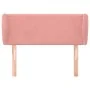 Cabecero de terciopelo rosa 83x23x78/88 cm de vidaXL, Cabeceros y pies de cama - Ref: Foro24-3117039, Precio: 40,80 €, Descue...