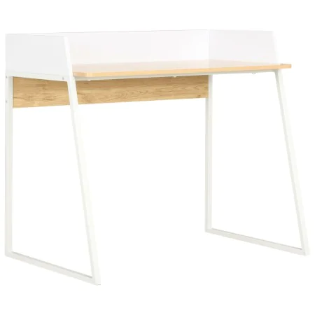 Schreibtisch aus Eiche und Weiß, 90 x 60 x 88 cm von vidaXL, Schreibtische - Ref: Foro24-20265, Preis: 80,11 €, Rabatt: %