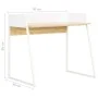 Oak and white desk 90x60x88 cm by vidaXL, Desks - Ref: Foro24-20265, Price: 80,07 €, Discount: %