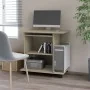 Computertisch aus eichenfarbenem Sperrholz, 80 x 50 x 75 cm von vidaXL, Schreibtische - Ref: Foro24-802897, Preis: 68,93 €, R...