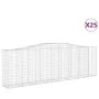 Cestas de gaviones 25 uds forma de arco hierro 400x50x120/140cm de vidaXL, Maceteros y jardineras - Ref: Foro24-3145980, Prec...