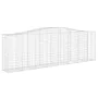 Gabionenkörbe, 25 Stück, Bogenform aus Eisen, 400 x 50 x 120/140 cm von vidaXL, Töpfe und Pflanzgefäße - Ref: Foro24-3145980,...