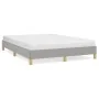 Light gray fabric bed frame 140x190 cm by vidaXL, Beds and slatted bases - Ref: Foro24-346810, Price: 109,32 €, Discount: %