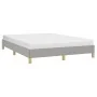 Light gray fabric bed frame 140x190 cm by vidaXL, Beds and slatted bases - Ref: Foro24-346810, Price: 109,32 €, Discount: %