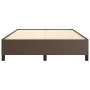 Brown synthetic leather bed frame 140x190 cm by vidaXL, Beds and slatted bases - Ref: Foro24-347248, Price: 133,25 €, Discoun...