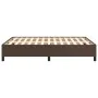 Estructura de cama de cuero sintético marrón 140x190 cm de vidaXL, Camas y somieres - Ref: Foro24-347248, Precio: 133,25 €, D...