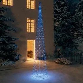 Christmas tree cone 752 LEDs blue 160x500 cm by vidaXL, Christmas trees - Ref: Foro24-328725, Price: 92,14 €, Discount: %