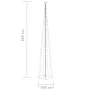 Christmas tree cone 752 LEDs blue 160x500 cm by vidaXL, Christmas trees - Ref: Foro24-328725, Price: 92,14 €, Discount: %