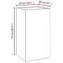 Corten steel planter 42x38x75 cm by vidaXL, Pots and planters - Ref: Foro24-821554, Price: 62,91 €, Discount: %