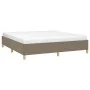 Estructura de cama de tela gris taupe 160x200 cm de vidaXL, Camas y somieres - Ref: Foro24-3120973, Precio: 160,72 €, Descuen...