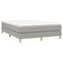 Estructura de cama de tela gris claro 140x190 cm de vidaXL, Camas y somieres - Ref: Foro24-3120606, Precio: 109,47 €, Descuen...