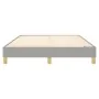 Estructura de cama de tela gris claro 140x190 cm de vidaXL, Camas y somieres - Ref: Foro24-3120606, Precio: 109,47 €, Descuen...