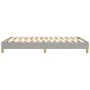 Estructura de cama de tela gris claro 140x190 cm de vidaXL, Camas y somieres - Ref: Foro24-3120606, Precio: 109,47 €, Descuen...