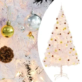 Artificial Christmas tree with balls and white LED lights 210 cm by vidaXL, Christmas trees - Ref: Foro24-321504, Price: 74,3...