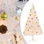 Árbol de Navidad artificial con bolas y luces LED blanco 210 cm de vidaXL, Arboles de navidad - Ref: Foro24-321504, Precio: 7...