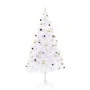 Árbol de Navidad artificial con bolas y luces LED blanco 210 cm de vidaXL, Arboles de navidad - Ref: Foro24-321504, Precio: 7...