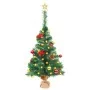 Árbol de Navidad preiluminado con luces y bolas verde 64 cm de vidaXL, Arboles de navidad - Ref: Foro24-321505, Precio: 22,37...
