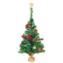 Árbol de Navidad preiluminado con luces y bolas verde 64 cm de vidaXL, Arboles de navidad - Ref: Foro24-321505, Precio: 22,37...