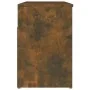 Banco zapatero madera contrachapada roble ahumado 105x30x45 cm de vidaXL, Zapateros y organizadores de calzado - Ref: Foro24-...
