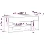 Banco zapatero madera contrachapada roble ahumado 105x30x45 cm de vidaXL, Zapateros y organizadores de calzado - Ref: Foro24-...