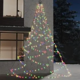 Wall tree with metal hook 720 colorful LEDs 5 m by vidaXL, Hoses and string lights - Ref: Foro24-328647, Price: 50,72 €, Disc...