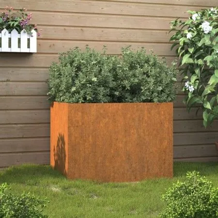 Jardinera de acero corten 62x47x46 cm de vidaXL, Maceteros y jardineras - Ref: Foro24-821558, Precio: 58,44 €, Descuento: %