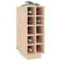 Solid pine wood wine rack 23x34x61 cm by vidaXL, Wine racks - Ref: Foro24-820971, Price: 65,28 €, Discount: %