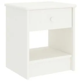 Nachttisch aus massivem weißem Mangoholz, 35 x 30 x 40 cm von vidaXL, Nachttische - Ref: Foro24-322222, Preis: 37,93 €, Rabat...