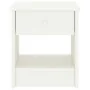 Solid white mango wood bedside table 35x30x40 cm by vidaXL, Nightstands - Ref: Foro24-322222, Price: 37,90 €, Discount: %