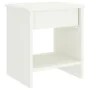 Mesita de noche madera maciza de mango blanco 35x30x40 cm de vidaXL, Mesitas de noche - Ref: Foro24-322222, Precio: 37,90 €, ...