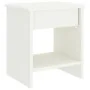 Solid white mango wood bedside table 35x30x40 cm by vidaXL, Nightstands - Ref: Foro24-322222, Price: 37,90 €, Discount: %